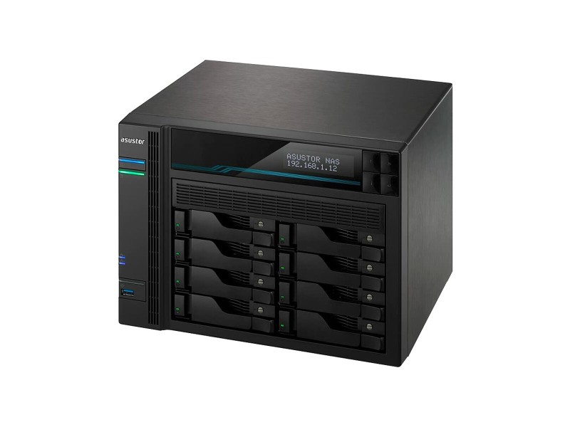 SATA 5.25 калъф за SATA 2.5 Asustor Lockerstor 10 AS6510T Черен Intel Atom C3538 NaN –  BB Мрежово прикачено хранилище