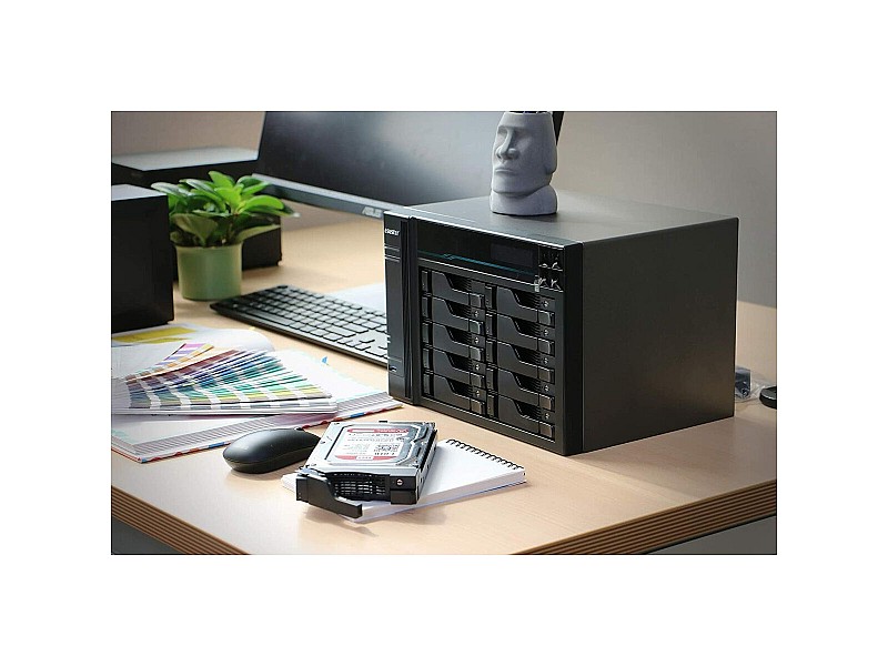 SATA 5.25 калъф за SATA 2.5 Asustor AS6508T Черен Intel Atom C3538 NaN –  BB Мрежово прикачено хранилище