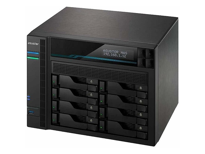 SATA 5.25 калъф за SATA 2.5 Asustor AS6508T Черен Intel Atom C3538 NaN –  BB Мрежово прикачено хранилище