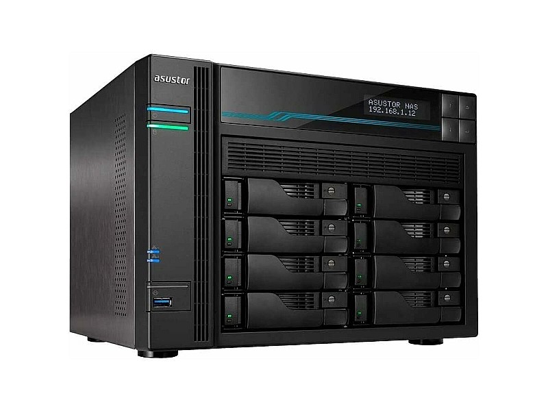 SATA 5.25 калъф за SATA 2.5 Asustor AS6508T Черен Intel Atom C3538 NaN –  BB Мрежово прикачено хранилище
