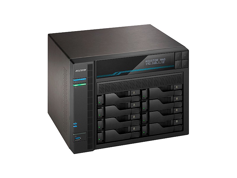 SATA 5.25 калъф за SATA 2.5 Asustor AS6508T Черен Intel Atom C3538 NaN –  BB Мрежово прикачено хранилище