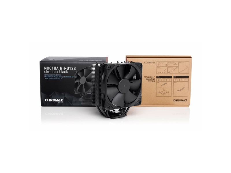 Вентилатор на процесора PC Noctua NH-U12S chromax.black NaN –  BB Вентилатори на процесора