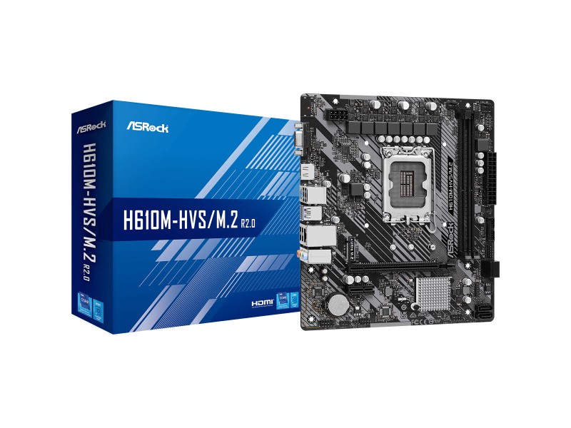 Дънна платка ASRock H610M-HVS/M.2 R2.0 INTEL H610 LGA 1700 NaN от | techMAG.bg Дънна платка ASRock H610M-HVS/M.2 R2.0 INTEL H610 LGA 1700 NaN – BB Дънни платки