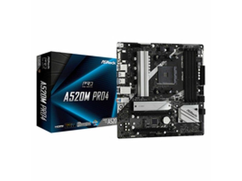 Дънна платка ASRock A520M Pro4 AMD AM4 NaN –  BB Дънни платки