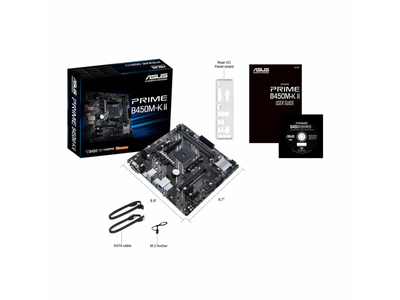 Дънна платка Asus 90MB1600-M0EAY0 mATX AM4 AMD B450 AMD AM4 NaN –  BB Дънни платки