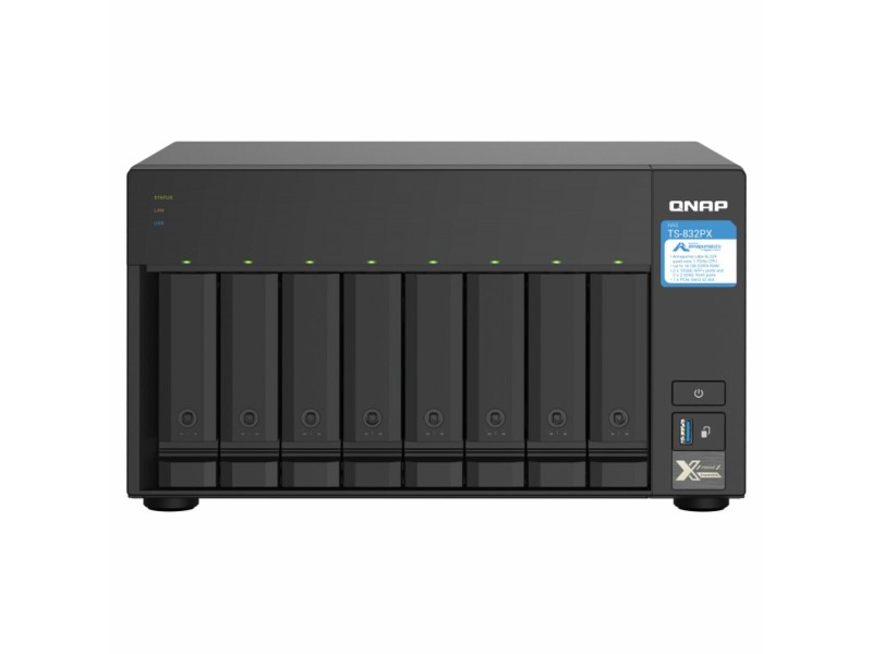 SATA 5.25 калъф за SATA 2.5 Qnap TS-832PX NaN –  BB Мрежово прикачено хранилище