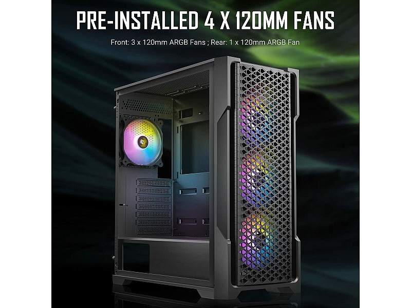 ATX полу-висока кутия Antec AX90 Черен NaN –  BB Калъфи за настолни компютри