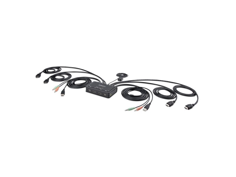 KVM суич Startech C2-DH46-UA2-CBL-KVM 1,5 m NaN –  BB KVM превключвател