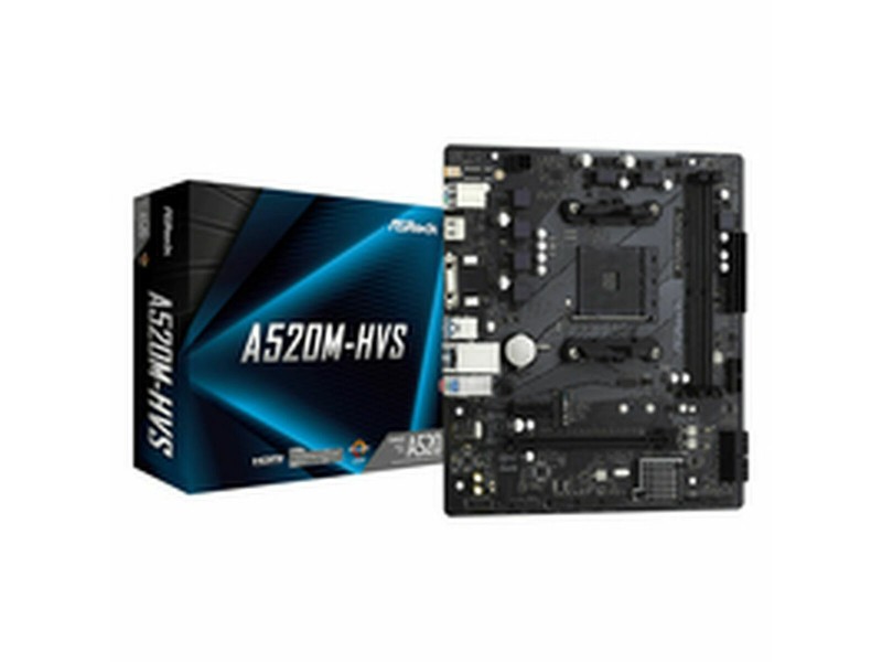 Дънна платка ASRock A520M-HVS AMD A520 AMD AM4 NaN –  BB Дънни платки