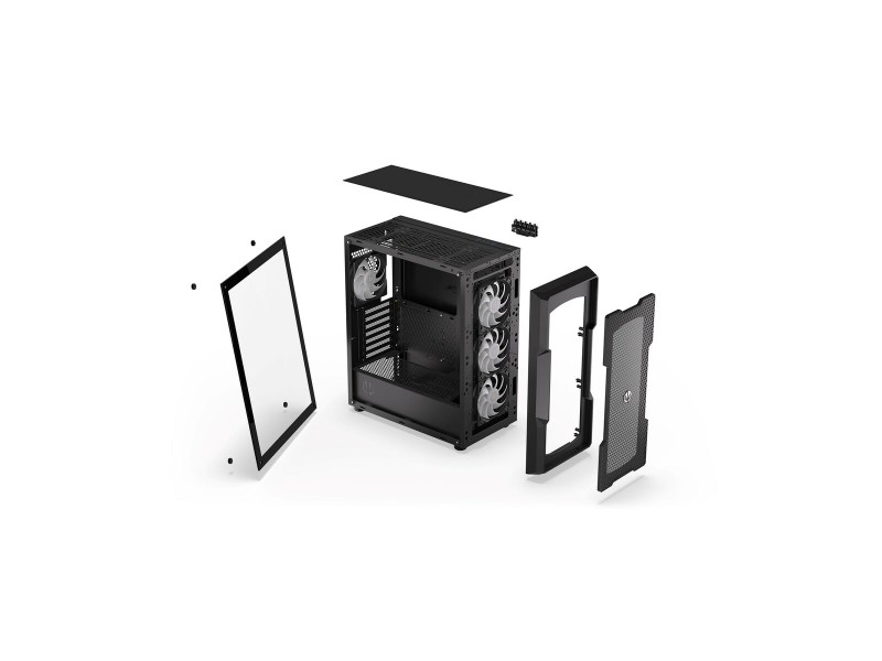 ATX полу-висока кутия Endorfy Regnum 400 ARGB Черен NaN –  BB Калъфи за настолни компютри