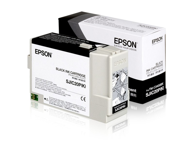 Оригиална касета за мастило Epson SJIC20P(K) Черен NaN –  BB Касети с мастило