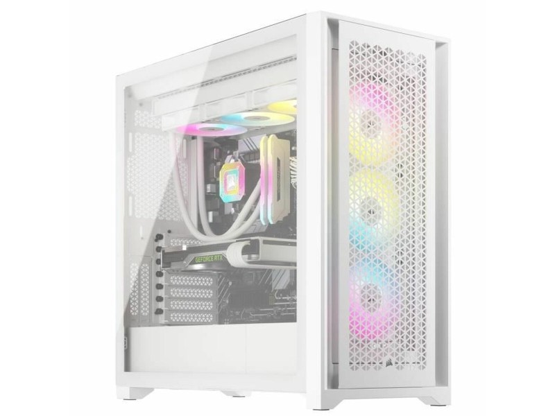 ATX полу-висока кутия Corsair 5000D RGB Бял Многоцветен NaN –  BB Калъфи за настолни компютри