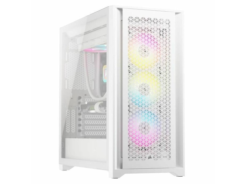 ATX полу-висока кутия Corsair 5000D RGB Бял Многоцветен NaN –  BB Калъфи за настолни компютри