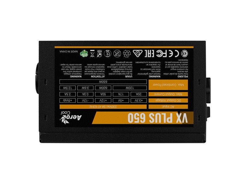 Захранване Aerocool VX PLUS 650 650 W ATX NaN –  BB Захранвания
