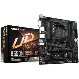 Дънна платка Gigabyte B550M DS3H AC AMD B550 AMD AMD AM4