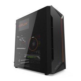 ATX полу-висока кутия Krux Astro Черен