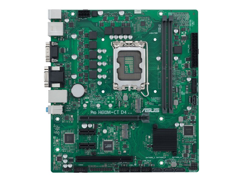 Дънна платка Asus PRO H610M-C D4-CSM LGA 1700 INTEL H610 NaN –  BB Дънни платки