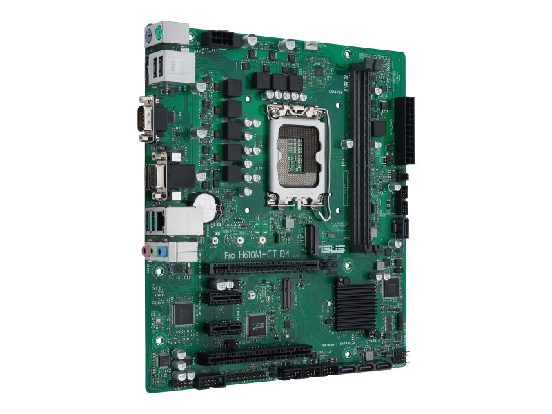 Дънна платка Asus PRO H610M-C D4-CSM LGA 1700 INTEL H610 NaN –  BB Дънни платки
