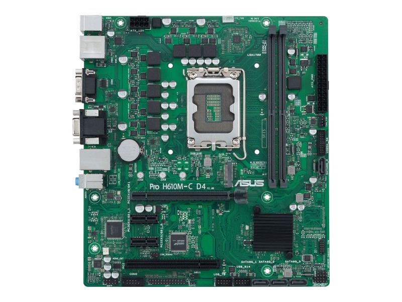 Дънна платка Asus PRO H610M-C D4-CSM LGA 1700 INTEL H610 NaN –  BB Дънни платки
