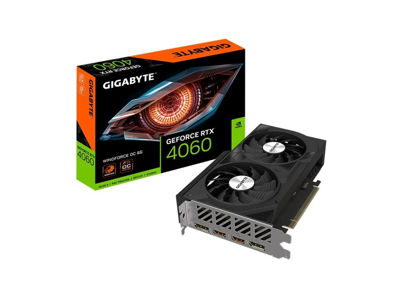 Графична карта Gigabyte GV-N4060WF2OC-8GD Geforce RTX 4060 GDDR6 NaN –  BB Графични карти