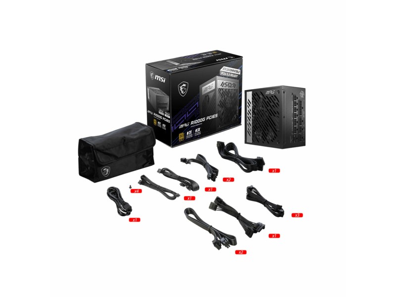 Захранване MSI MPG A1000G PCIE5 ATX 1000 W 80 Plus Gold NaN –  BB Захранвания