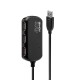 USB извод LINDY 42781 Черен NaN –  BB Мрежови хъбове