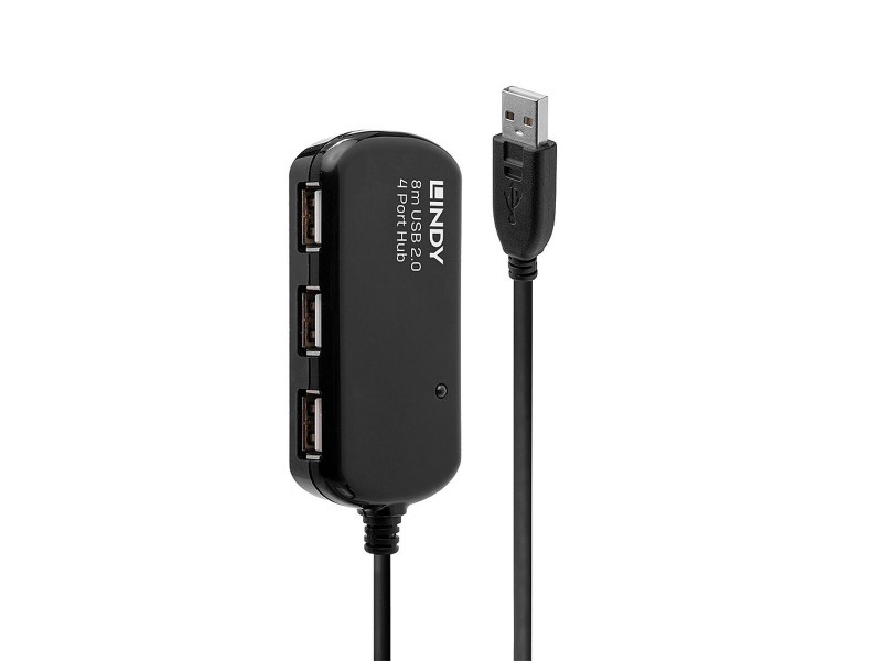 USB извод LINDY 42781 Черен NaN –  BB Мрежови хъбове