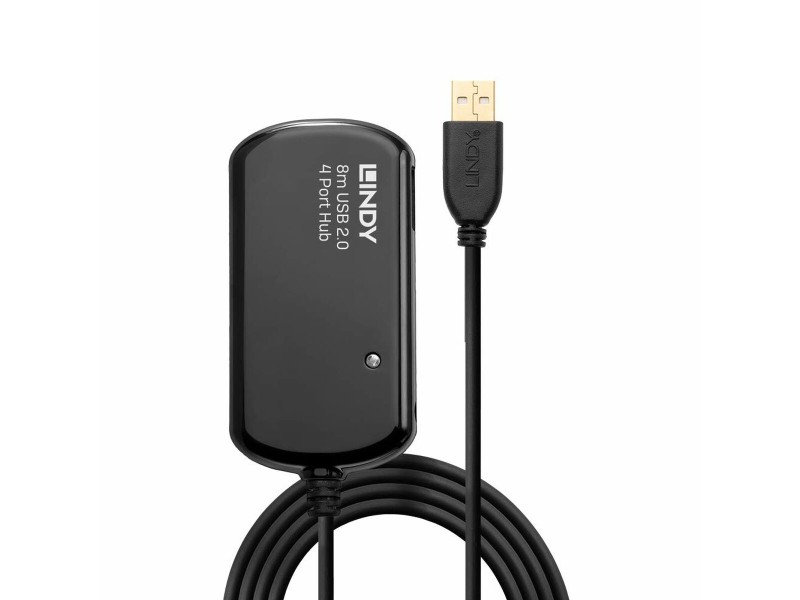 USB извод LINDY 42781 Черен NaN –  BB Мрежови хъбове