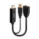 Адаптер за HDMI към DisplayPort LINDY 38289 Черен NaN –  BB DP-HDMI адаптери