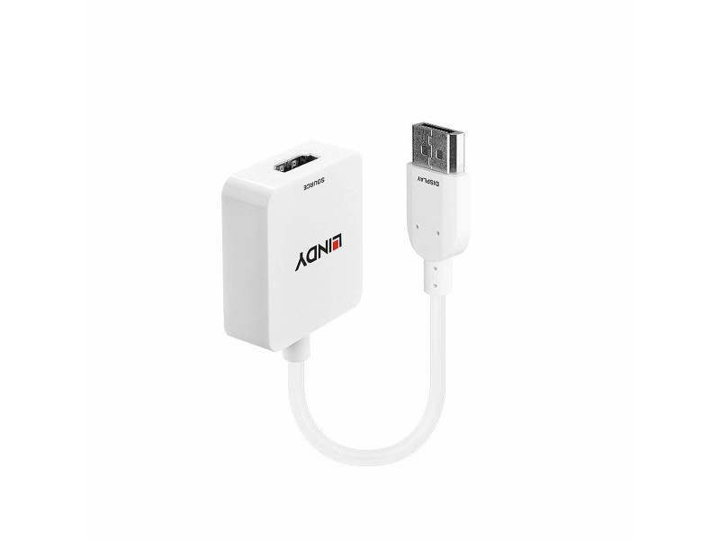 Адаптер за DisplayPort към HDMI LINDY 38146 Бял NaN –  BB DP-HDMI адаптери