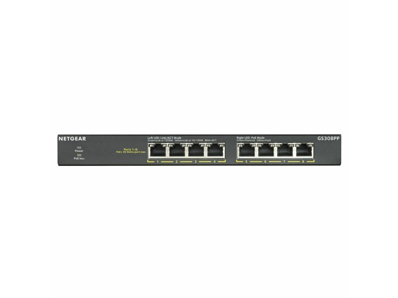 Суич Netgear GS308PP-100EUS RJ-45 NaN –  BB Мрежови комутатори