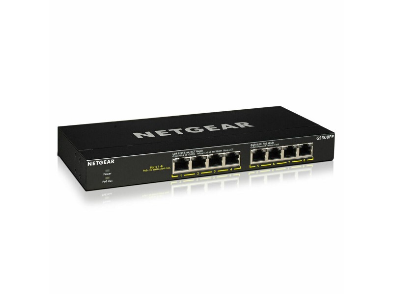 Суич Netgear GS308PP-100EUS RJ-45 NaN –  BB Мрежови комутатори