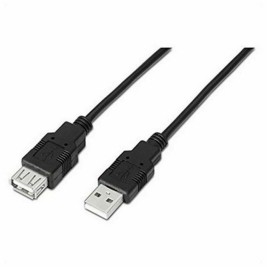 Удължител TooQ FS20200M-B 1,8 m USB Черен 1,8 m