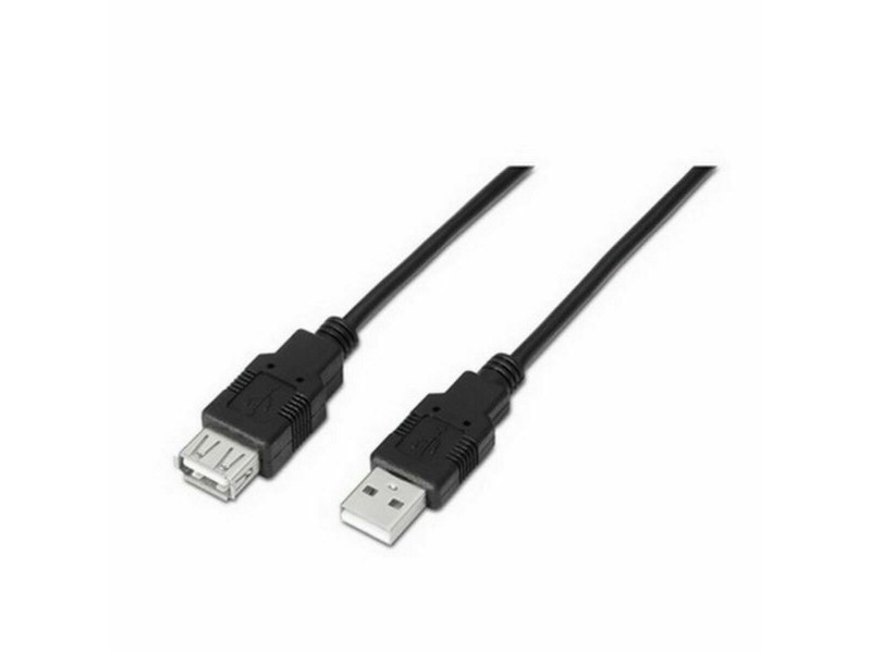 Удължител TooQ FS20200M-B 1,8 m USB Черен 1,8 m NaN –  BB USB кабели