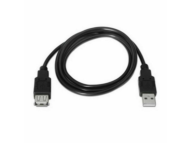 Удължител TooQ FS20200M-B 1,8 m USB Черен 1,8 m NaN –  BB USB кабели