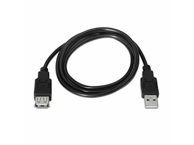 Удължител TooQ FS20200M-B 1,8 m USB Черен 1,8 m NaN –  BB USB кабели