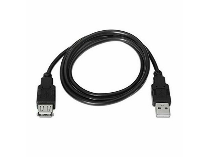 Удължител TooQ FS20200M-B 1,8 m USB Черен 1,8 m NaN –  BB USB кабели