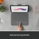 Блуту Клавиатура с Поставка за Таблет Logitech Combo Touch Сив френски AZERTY NaN –  BB Клавиатури