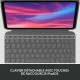 Блуту Клавиатура с Поставка за Таблет Logitech Combo Touch Сив френски AZERTY NaN –  BB Клавиатури