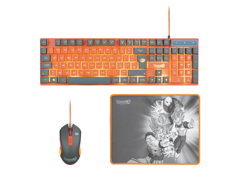 Клавиатура с мишка FR-TEC Dragon Ball Испанска Qwerty Оранжев NaN –  BB Пакети клавиатура и мишка