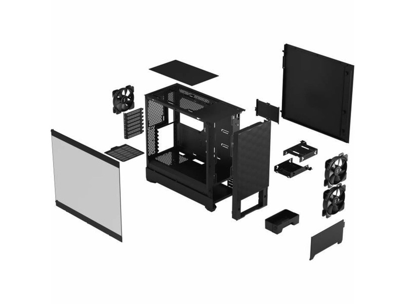 ATX полу-висока кутия Fractal Pop Air Черен NaN –  BB Калъфи за настолни компютри