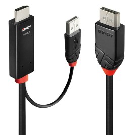 Адаптер за DisplayPort към HDMI LINDY 41499 Черен