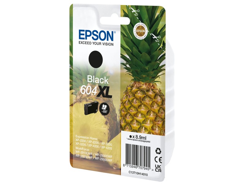 Оригиална касета за мастило Epson 604 XL Черен NaN –  BB Касети с мастило