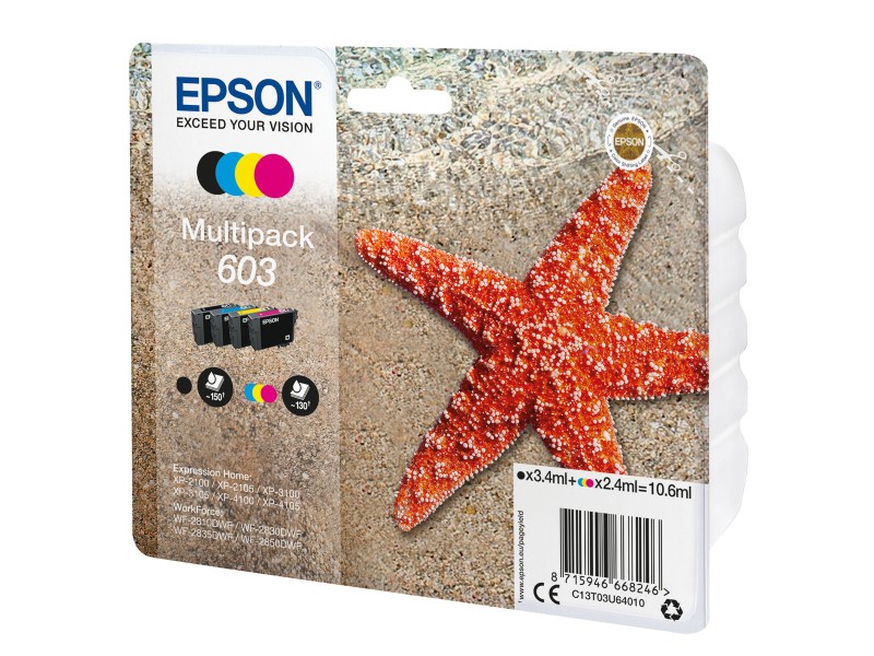 Оригиална касета за мастило Epson C13T03U64020 10,6 ml Многоцветен NaN –  BB Касети с мастило