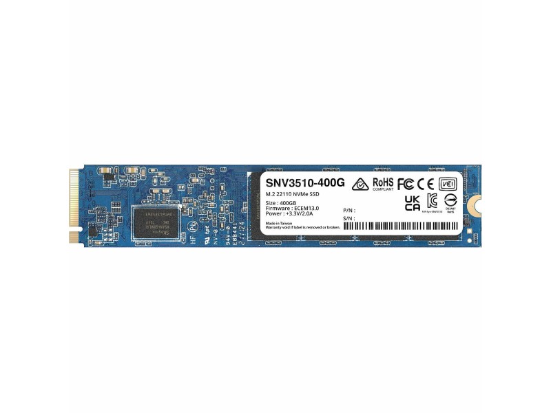 Твърд диск Synology SNV3510-400G 400GB Аксесоари 400 GB SSD  M.2 22110 NaN –  BB Твърди солидни твърди дискове
