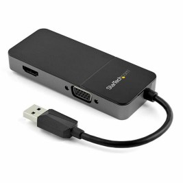 Адаптер за USB към VGA/HDMI Startech USB32HDVGA Черен 4K Ultra HD