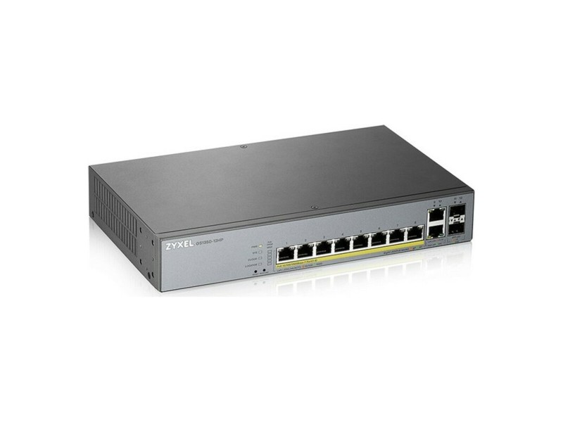 Суич ZyXEL GS1350-12HP-EU0101F 10 Gb 130W NaN –  BB Мрежови комутатори