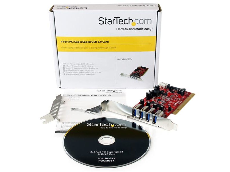 PCI карта Startech PCIUSB3S4 NaN –  BB USB портови карти