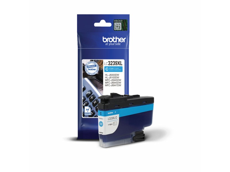 Оригиална касета за мастило Brother LC3239XLC Син Синьо-зелен NaN –  BB Касети с мастило
