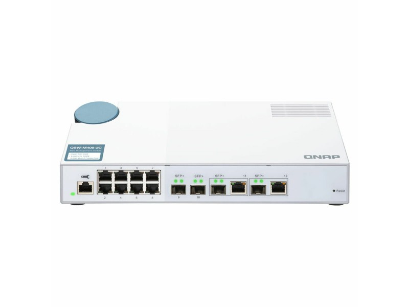 Суич Qnap QSW-M408-2C 1 Gbps RJ-45 SFP+ NaN –  BB Мрежови комутатори